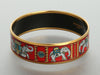 Hermès Wide Torana Elephant Enamel Bangle