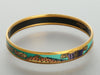 Hermès Narrow Leopard Enamel Bangle
