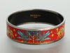 Hermès Wide Enamel Camel Bangle