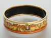Hermès Wide Enamel Lion Bangle