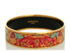 Hermès Wide Enamel Babylon Egyptian Lions Bangle