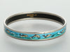 Hermès Narrow Enamel Dolphins Bangle