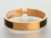 Hermès Narrow Black Clic-Clac Bracelet