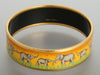 Hermès Wide Enamel Elephant Walk Bangle