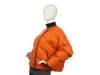 Hermès Orange Calfskin Puffer Down Jacket