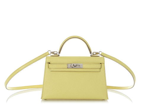 Hermès Mini Limoncello Chèvre Kelly 20