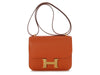 Hermès Orange Epsom Constance Mirror 18