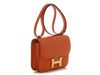 Hermès Orange Epsom Constance Mirror 18