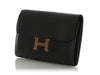 Hermès Black Epsom Constance Long Wallet