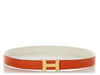 Hermès Orange and Craie Reversible Belt Kit 24mm