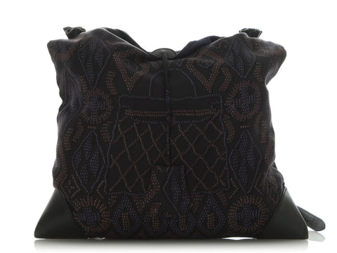 Hermès Black Kelly en Perles Silky PM Crossbody