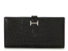 Hermes black alligator Bearn wallet