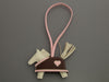 Hermès Craie Lambskin Rodeo Robeo Coeur PM Bag Charm