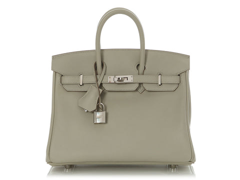 Hermès Gris Perle Swift Birkin 25