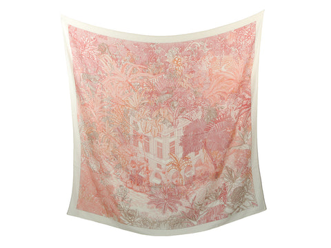 Hermès Faubourg Tropical Cashmere Silk Shawl 140cm