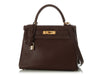 Hermès Vintage Noisette Togo Kelly 28