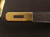 Hermès Vintage Ebène Chèvre de Coromandel Kelly 32