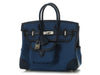 Hermès Bleu Egee Toile Goeland Cargo Birkin 25