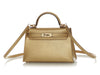 Hermès Mini Gold Doré Chamkilight Chèvre Kelly 20