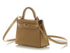 Hermès Mini Gold Doré Chamkilight Chèvre Kelly 20
