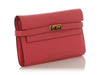 Hermès Rose Azalée Chèvre Kelly Long Wallet