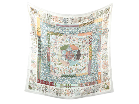Hermès Pique Fleuri de Provence Silk Scarf 90cm