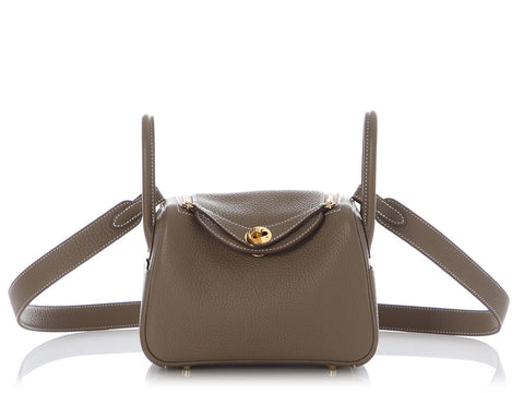 Hermès Mini Etoupe Cleménce Lindy 20