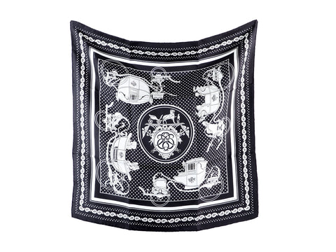 Hermès Ex-Libris Bandana Silk Scarf 55cm