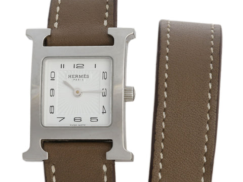Hermès Small H Heure Double Tour Watch