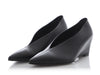 Hermès Black Pointed Toe Wedges