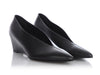 Hermès Black Pointed Toe Wedges