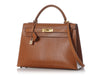 Hermès Vintage Gold Ardennes Kelly 32