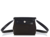 Hermès Mini Dark Bronze Military Toile and Noir Vache Hunter Herbag Zip