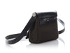 Hermès Mini Dark Bronze Military Toile and Noir Vache Hunter Herbag Zip
