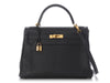 Hermès Black Togo Kelly 32