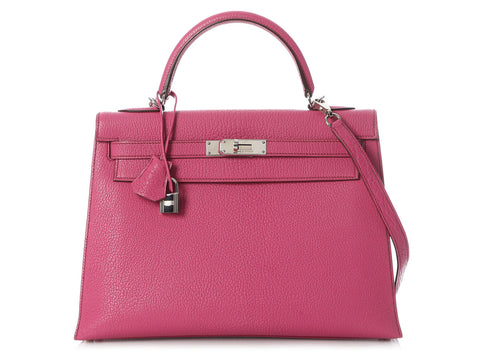 Hermès Fuchsia Chèvre Kelly 32