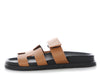 Hermès Gold Calfskin Chypre Sandals