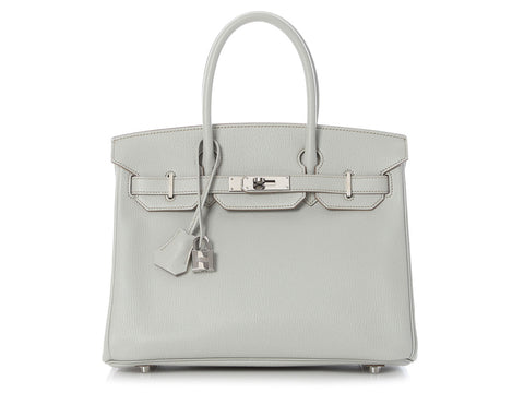 Hermès SO Gris Perle Chèvre Birkin 30