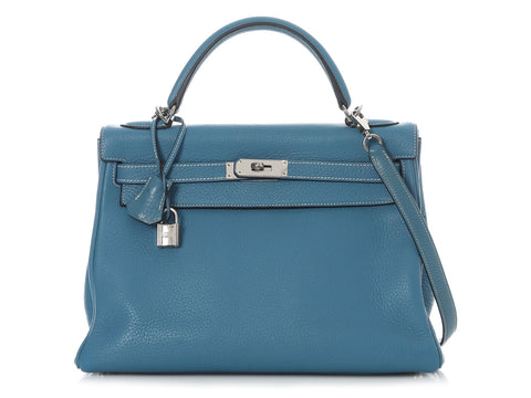 Hermès Blue Jean Togo Kelly 32