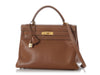 Hermès Vintage Gold Courchevel Kelly 32