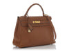 Hermès Vintage Gold Courchevel Kelly 32