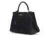 Hermès Black Sombrero Kelly 28