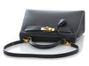 Hermès Black Sombrero Kelly 28