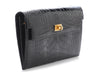 Hermès Black Shiny Alligator Kelly Pocket Long Wallet