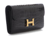 Hermès Black Shiny Alligator Constance To Go