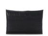 Hermès Black Matte Alligator Calvi Card Holder