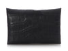 Hermès Black Matte Alligator Calvi Card Holder