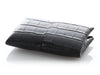 Hermès Black Matte Alligator Calvi Card Holder