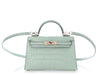 Hermès SO Mini Vert d’Eau Matte Alligator Kelly 20