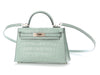 Hermès SO Mini Vert d’Eau Matte Alligator Kelly 20